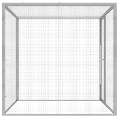 Gabbia per Gatti 1,5x1,5x1,5 m in Acciaio Zincato - homemem39