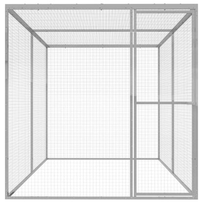 Gabbia per Gatti 3x1,5x1,5 m in Acciaio Zincato - homemem39