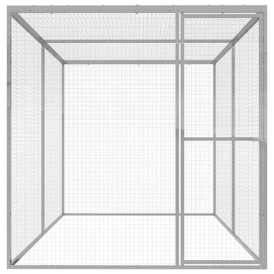 Gabbia per Gatti 3x1,5x1,5 m in Acciaio Zincato - homemem39