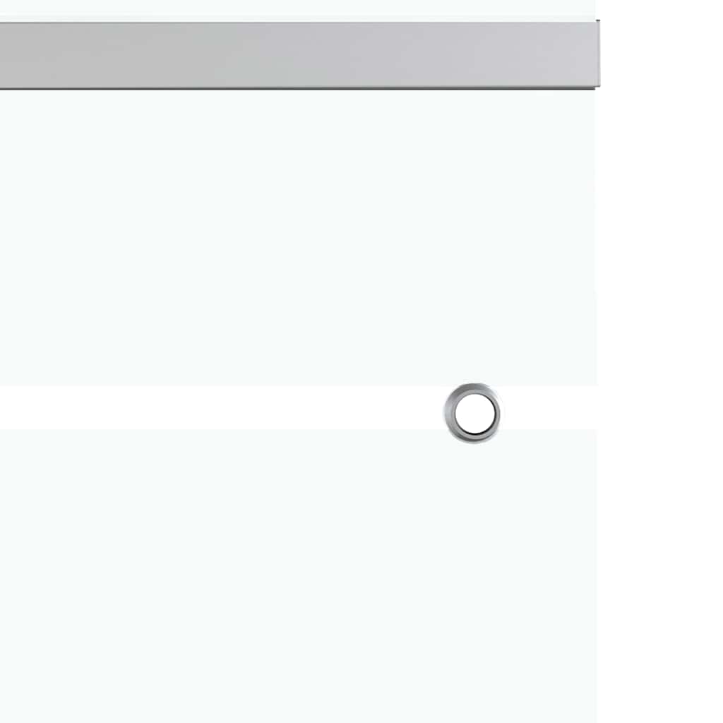 Porta Scorrevole in Vetro ESG e Alluminio 90x205cm Argento - homemem39