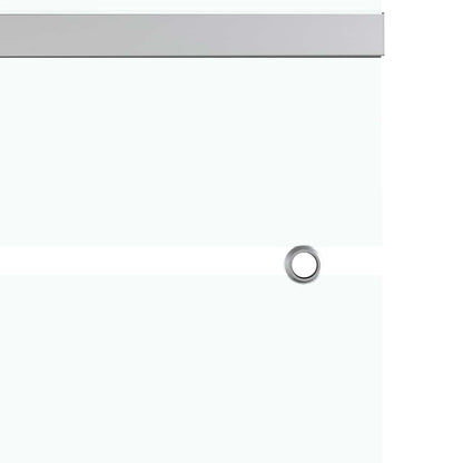 Porta Scorrevole in Vetro ESG e Alluminio 90x205cm Argento - homemem39