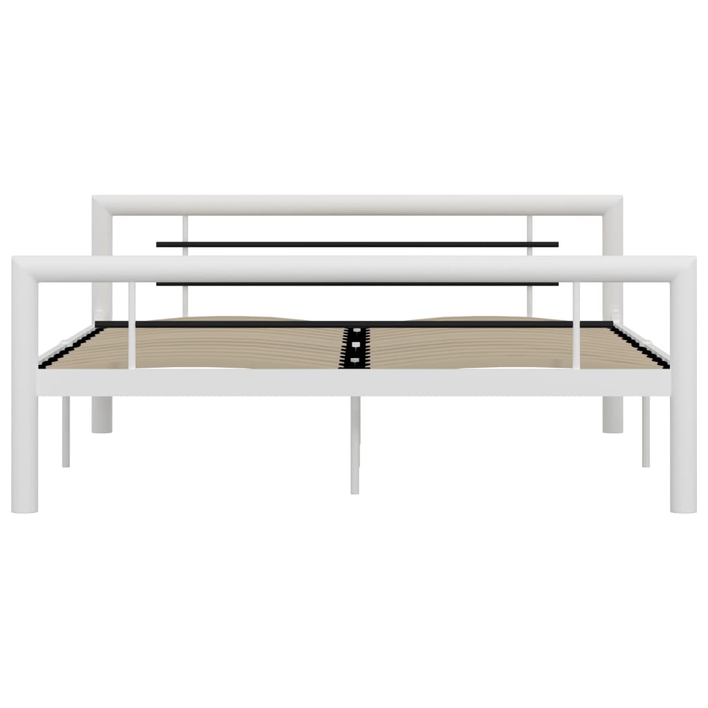 Giroletto Bianco e Nero in Metallo 160x200 cm | homemem39
