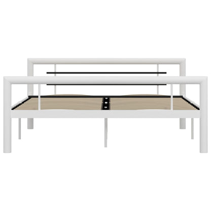 Giroletto Bianco e Nero in Metallo 160x200 cm | homemem39