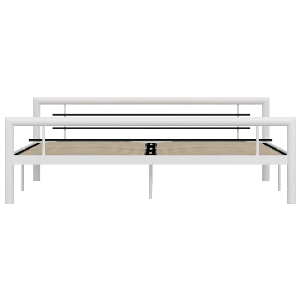 Giroletto Bianco e Nero in Metallo 180x200 cm | homemem39