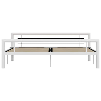 Giroletto Bianco e Nero in Metallo 180x200 cm | homemem39