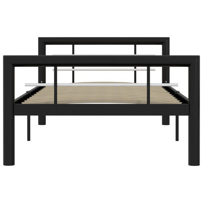 Giroletto Nero e Bianco in Metallo 90x200 cm | homemem39