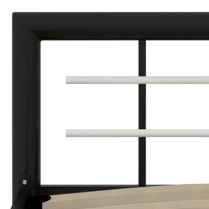 Giroletto Nero e Bianco in Metallo 90x200 cm | homemem39