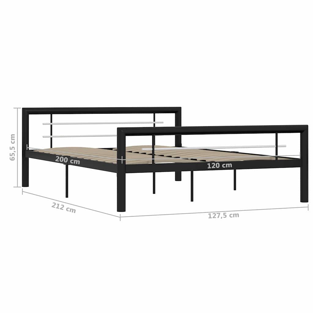 Giroletto Bianco e Nero in Metallo 120x200 cm