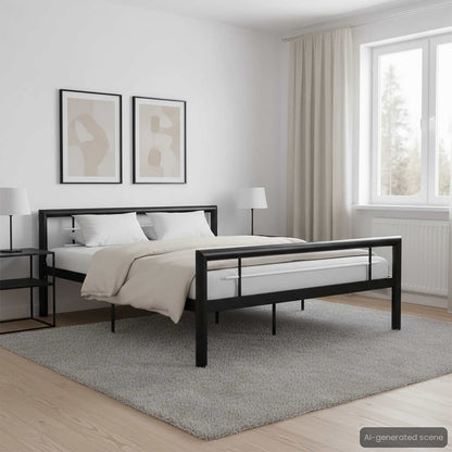 Giroletto Bianco e Nero in Metallo 120x200 cm