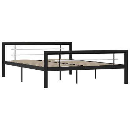 Giroletto Nero e Bianco in Metallo 160x200 cm | homemem39