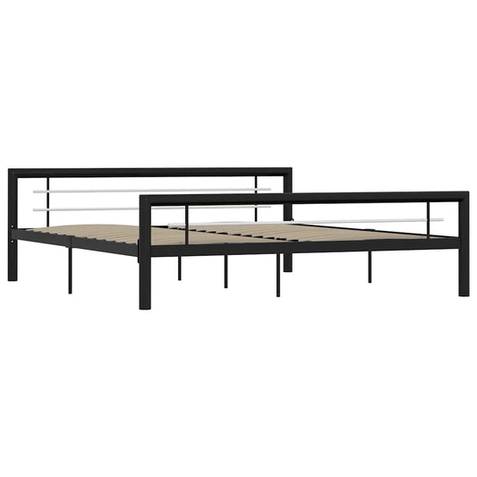Giroletto Nero e Bianco in Metallo 180x200 cm | homemem39