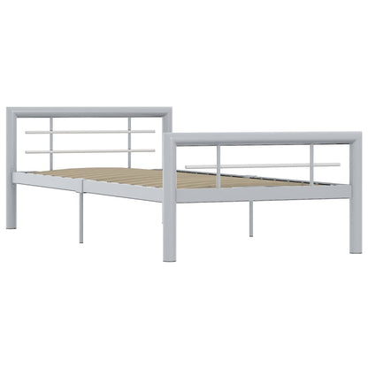Giroletto Grigio e Bianco in Metallo 90x200 cm | homemem39