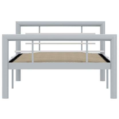 Giroletto Grigio e Bianco in Metallo 90x200 cm | homemem39