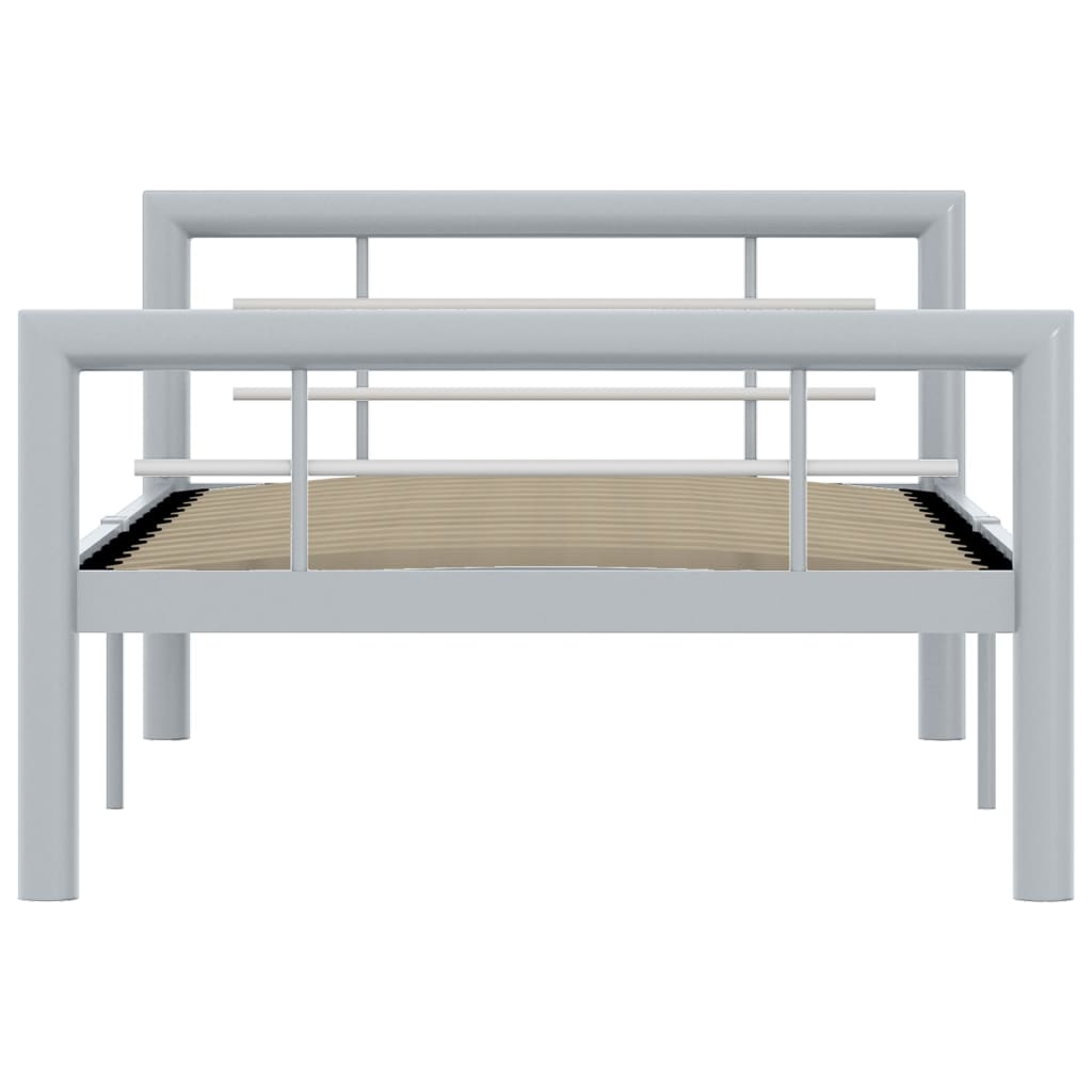 Giroletto Grigio e Bianco in Metallo 100x200 cm | homemem39