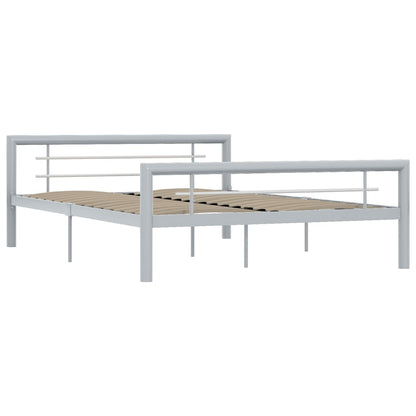 Giroletto Grigio e Bianco in Metallo 120x200 cm | homemem39