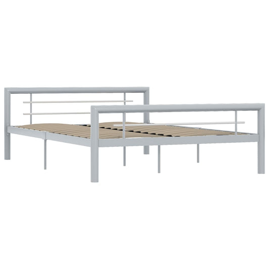 Giroletto Grigio e Bianco in Metallo 120x200 cm | homemem39