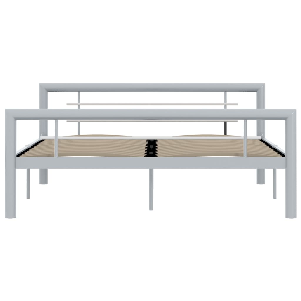 Giroletto Grigio e Bianco in Metallo 120x200 cm | homemem39