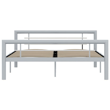 Giroletto Grigio e Bianco in Metallo 120x200 cm | homemem39
