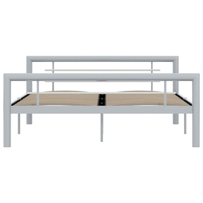 Giroletto Grigio e Bianco in Metallo 140x200 cm | homemem39