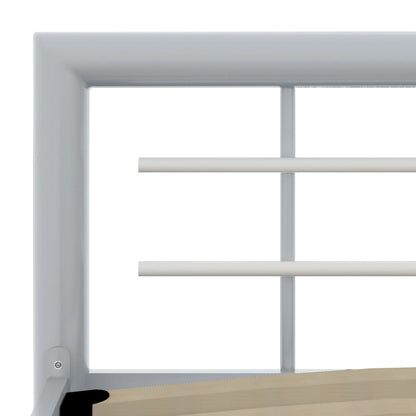 Giroletto Grigio e Bianco in Metallo 160x200 cm | homemem39