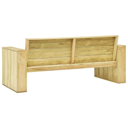 Set Divani da Giardino 4 pz in Legno di Pino Impregnato