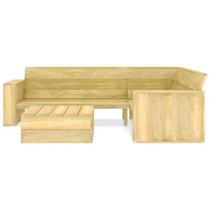 Garden Sofa Set 2 pcs in Impregnated Pine Wood