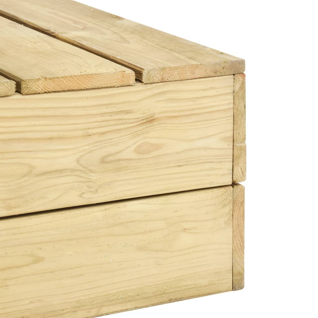 Set Divani da Giardino 2 pz in Legno di Pino Impregnato | homemem39