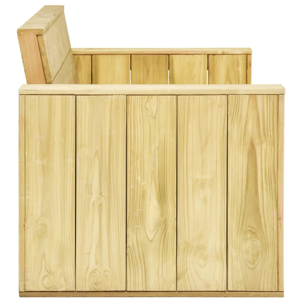 Set Divani da Giardino 2 pz in Legno di Pino Impregnato | homemem39