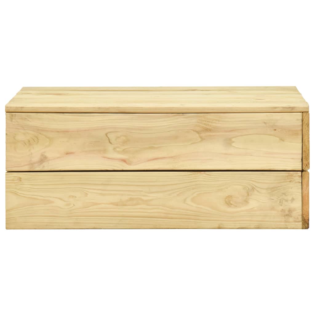 Set Divani da Giardino 3 pz in Legno di Pino Impregnato