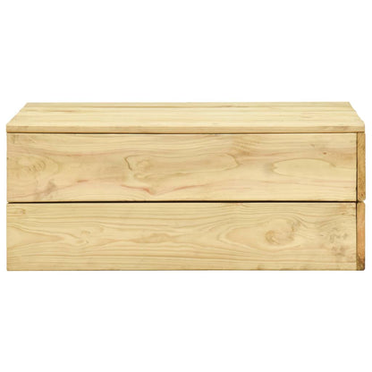 Set Divani da Giardino 3 pz in Legno di Pino Impregnato