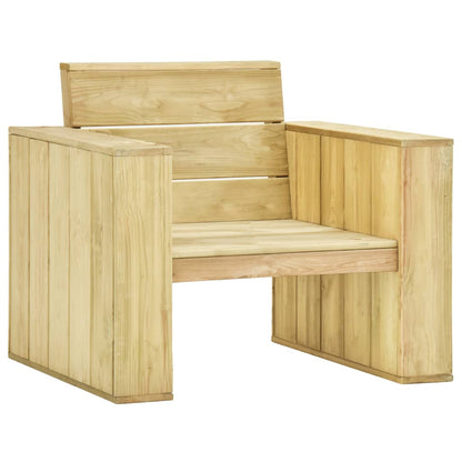 Set Divani da Giardino 3 pz in Legno di Pino Impregnato - homemem39