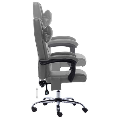 Sedia da Ufficio Massaggiante Antracite in Similpelle | homemem39