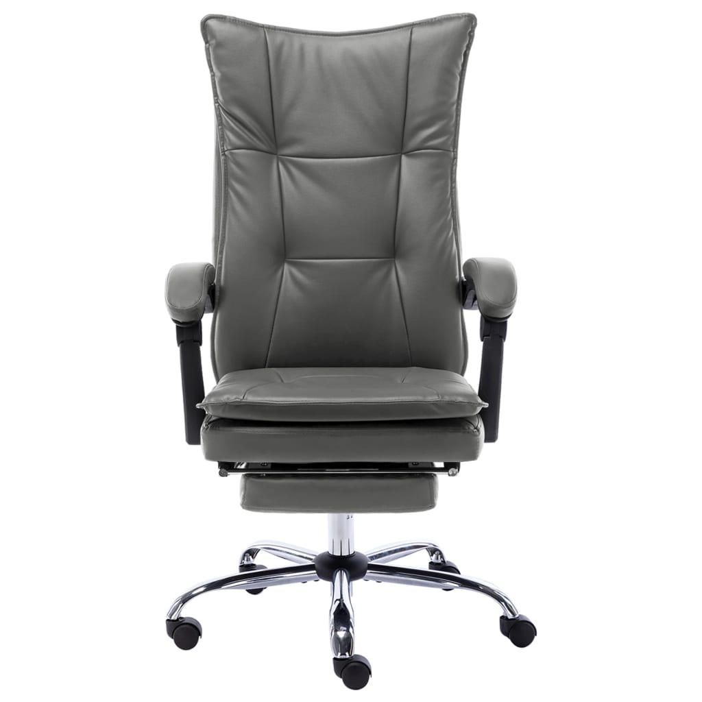 Sedia da Ufficio Antracite in Similpelle | homemem39