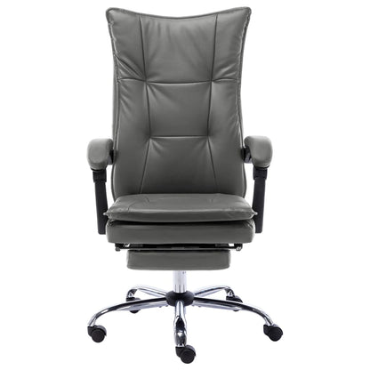 Sedia da Ufficio Antracite in Similpelle | homemem39