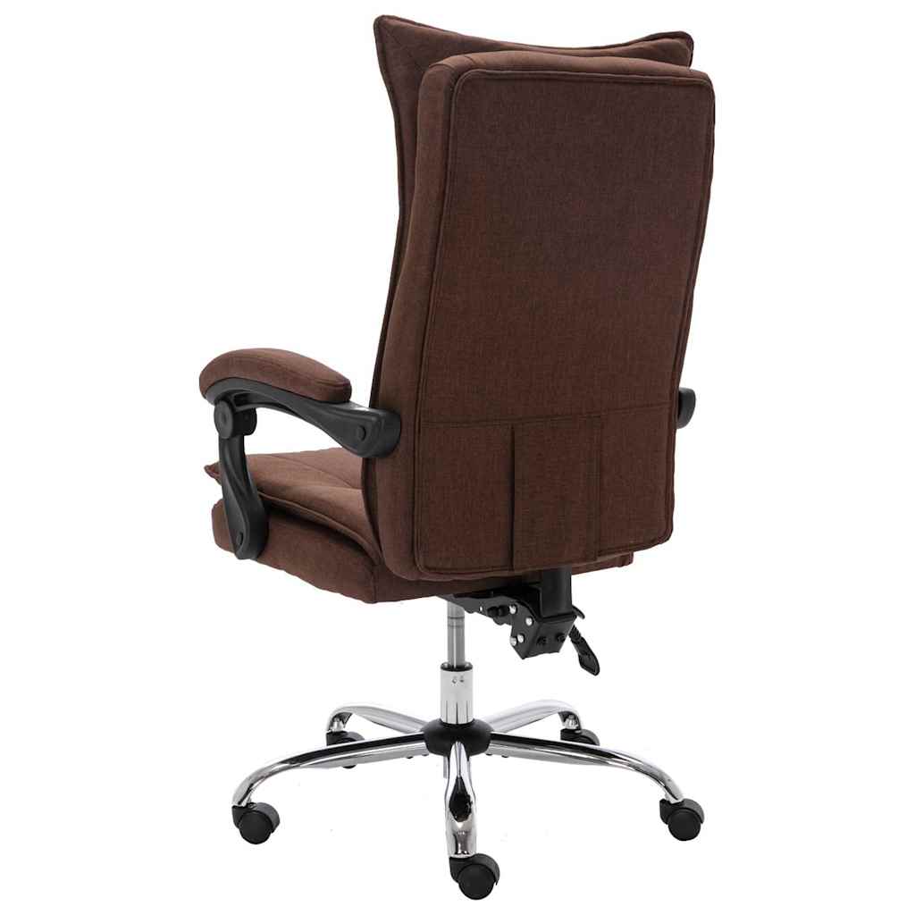Sedia da Ufficio Marrone in Tessuto
