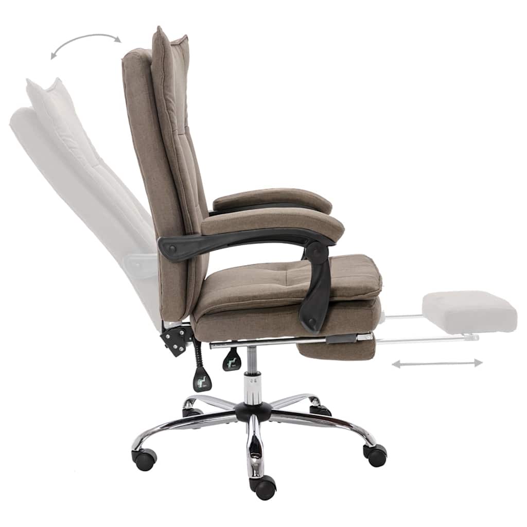 Sedia da Ufficio Grigio Talpa in Tessuto