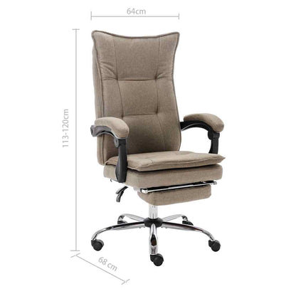 Sedia da Ufficio Grigio Talpa in Tessuto