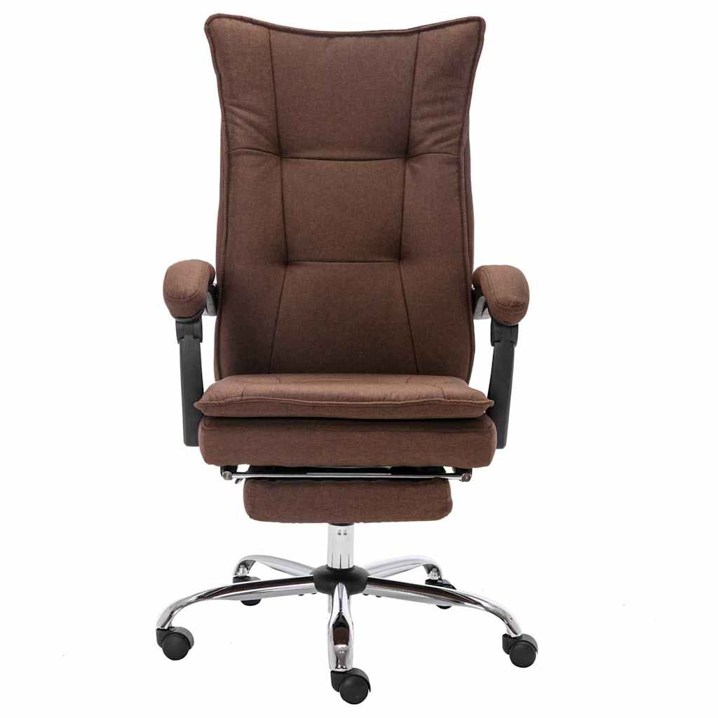 Sedia da Ufficio Marrone in Tessuto