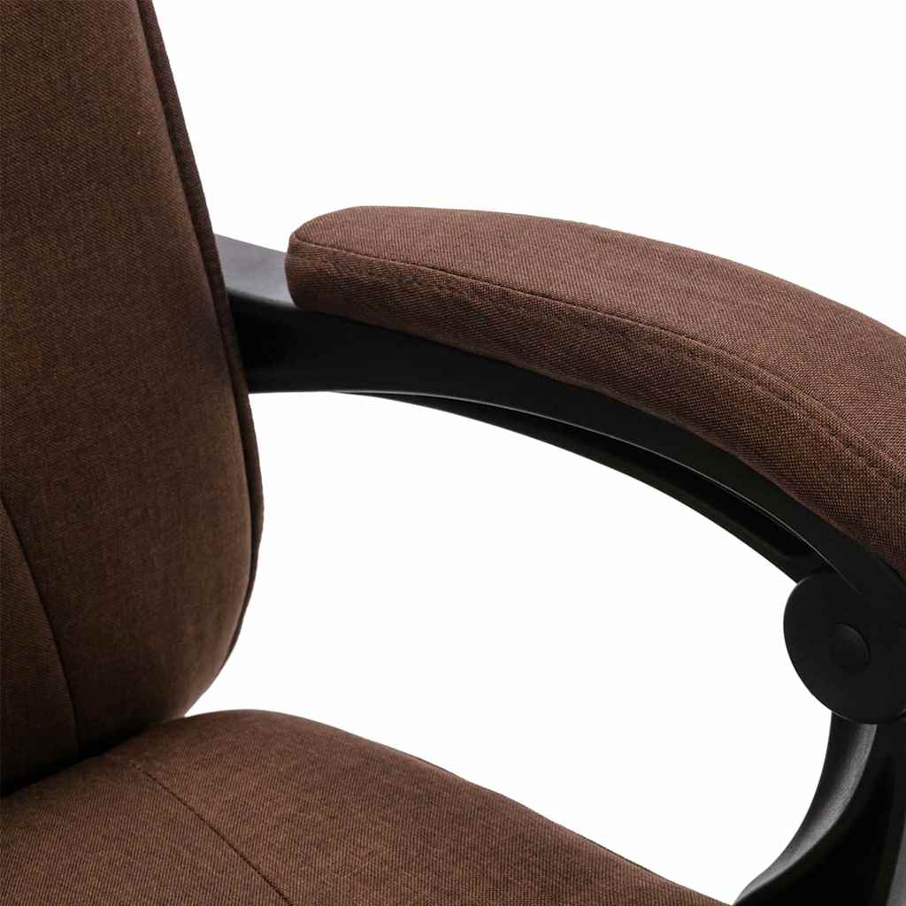 Sedia da Ufficio Marrone in Tessuto