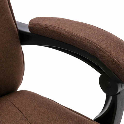 Sedia Massaggiante da Ufficio Marrone in Tessuto