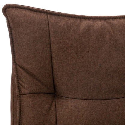 Sedia Massaggiante da Ufficio Marrone in Tessuto