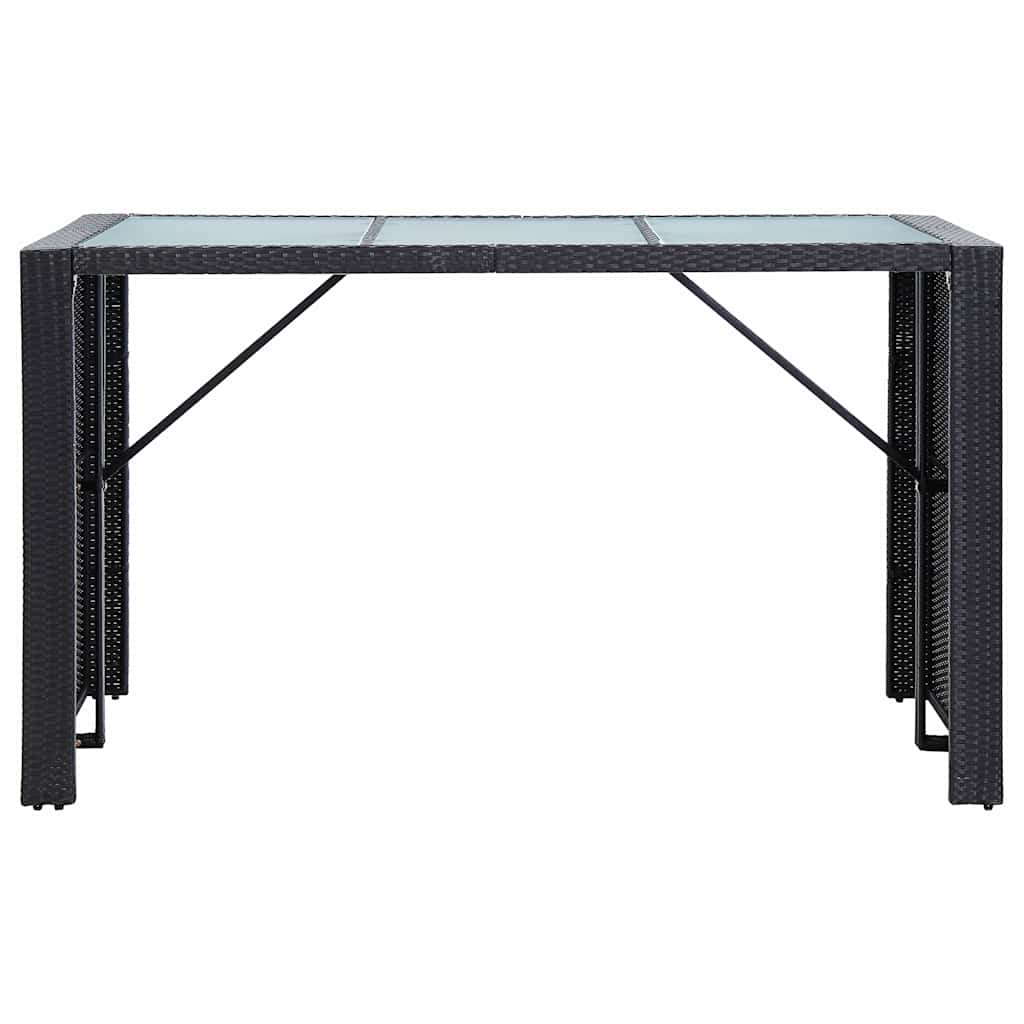 Set da Bar da Giardino 7 pz con Cuscini in Polyrattan
