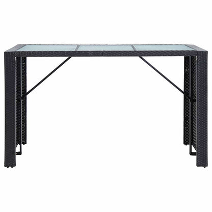 Set da Bar da Giardino 7 pz con Cuscini in Polyrattan