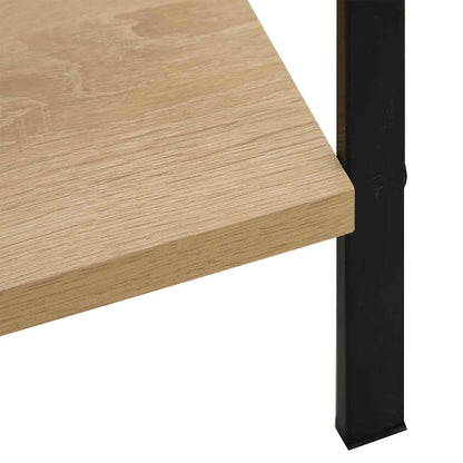 Scaffale Libri 3 Ripiani Rovere 60x27,6x90,5 Legno Multistrato | homemem39
