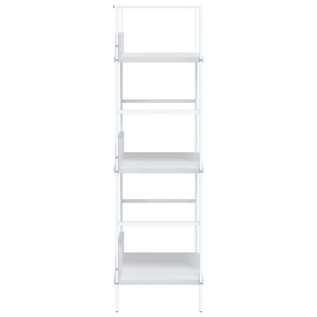 Scaffale Libri 3 Ripiani Bianco 60x27,6x90,5 Legno Multistrato | homemem39