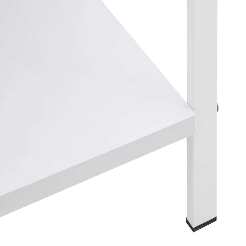 Scaffale Libri 3 Ripiani Bianco 60x27,6x90,5 Legno Multistrato | homemem39