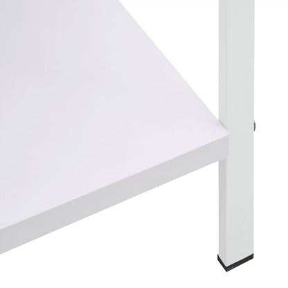 Scaffale Libri 3 Ripiani Bianco 60x27,6x90,5 Legno Multistrato | homemem39