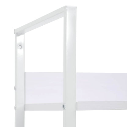 Scaffale Libri 4 Ripiani Bianco 60x27,6x124,5 Legno Multistrato | homemem39