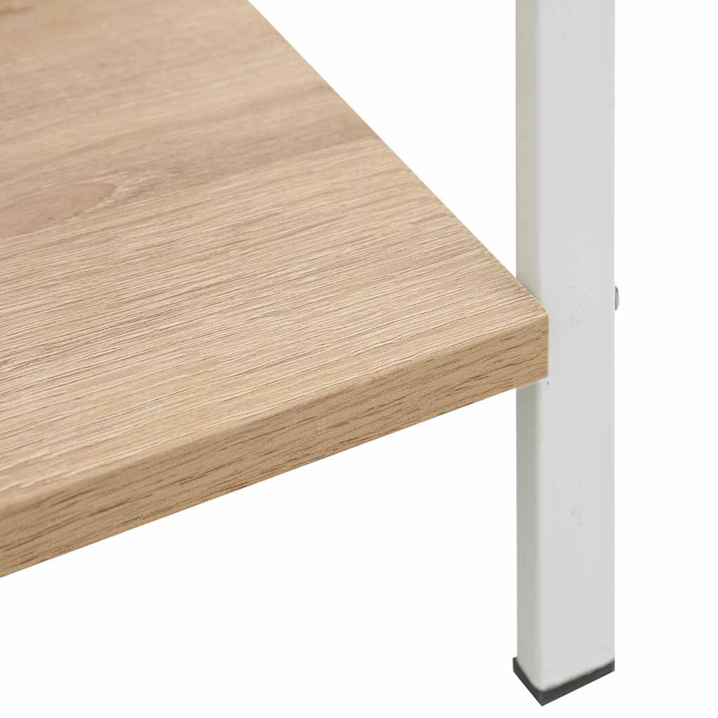 Scaffale Libri 4 Ripiani Rovere 60x27,6x124,5 Legno Multistrato | homemem39