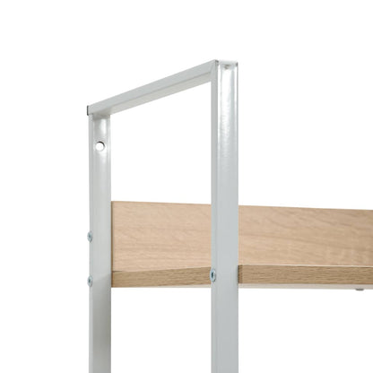 Scaffale Libri 4 Ripiani Rovere 60x27,6x124,5 Legno Multistrato | homemem39